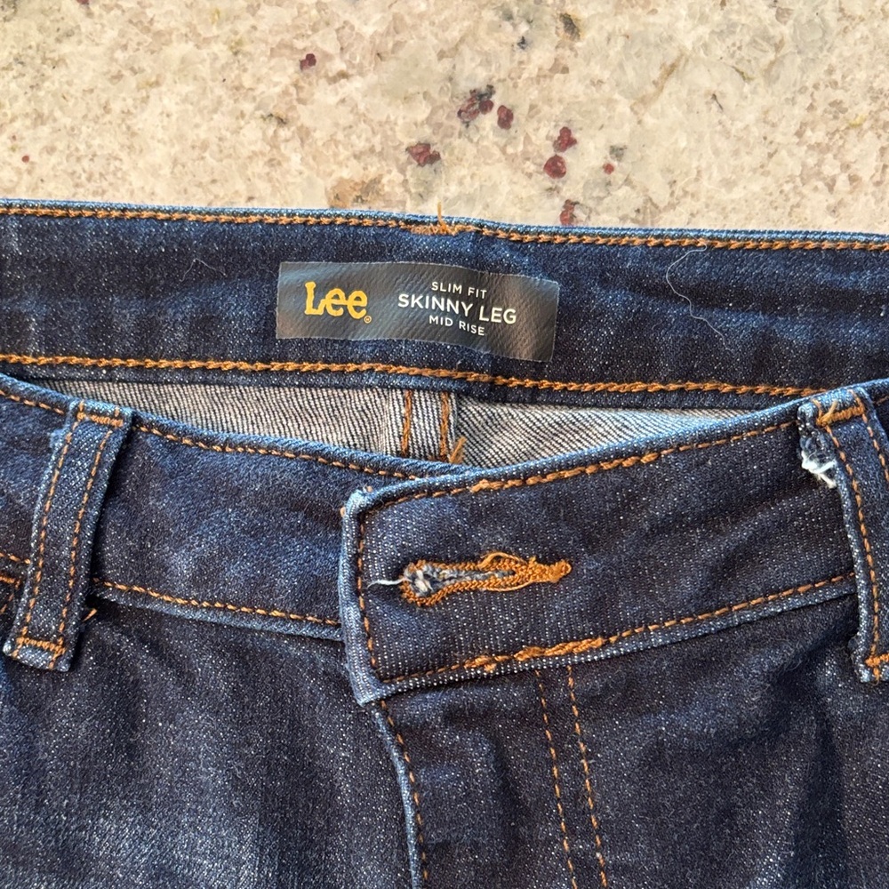 Lee Dark Indigo Slim Fit Skinny Jeans size 11
